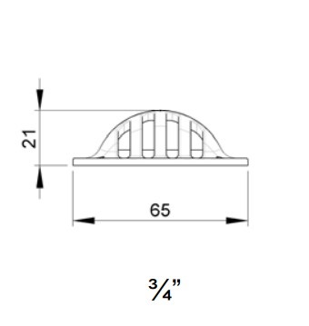 Crépine d'admission TRUDESIGN bateau moteur ou voile